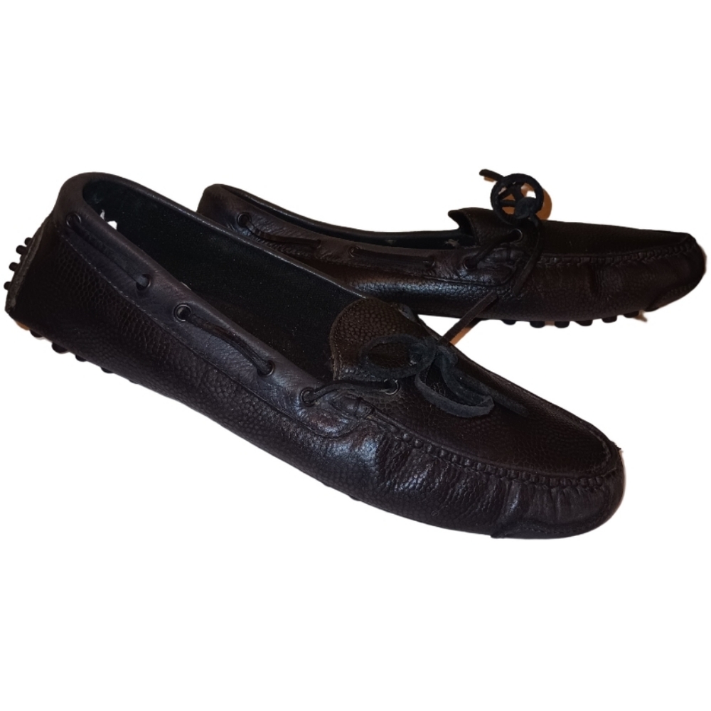 Cole Haan Black Gunnison Moccasin Driving Loafer Slip On Shoes